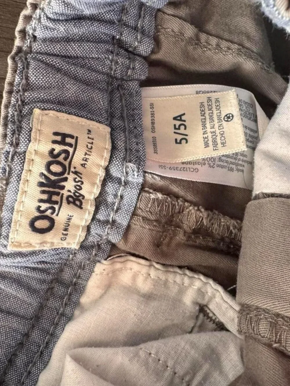 Boy Oshkosh Grey Shorts 5